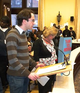 Alan speaks to the Paterson City Council in support of smokefree parks