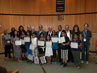 City of Passaic kids celebrate smokefree parks with the Mayor and City Council